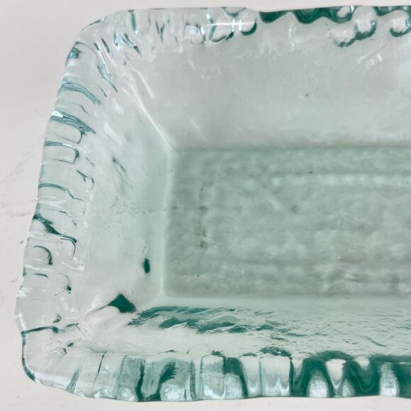 Recycled Green Art Glass Textured Bowl - Picture 4 of 6